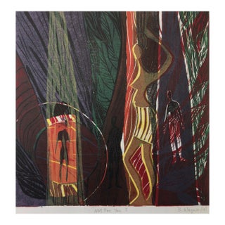 Barbara Wagner "Not For You 1" One of Linocut 2019 For Sale