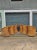 Tan Mid 20th Century Wicker Barrel Chairs- Set of 6 For Sale - Image 8 of 12