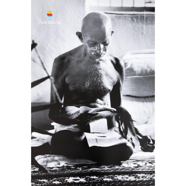 Apple Mahatma Gandhi Poster For Sale - Image 5 of 5