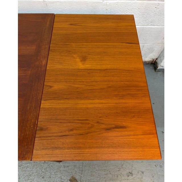 Mid 20th Century Mid-Century Teak Draw-Leaf Dining Table by Vejle Stole & Møbelfabrik For Sale - Image 5 of 13