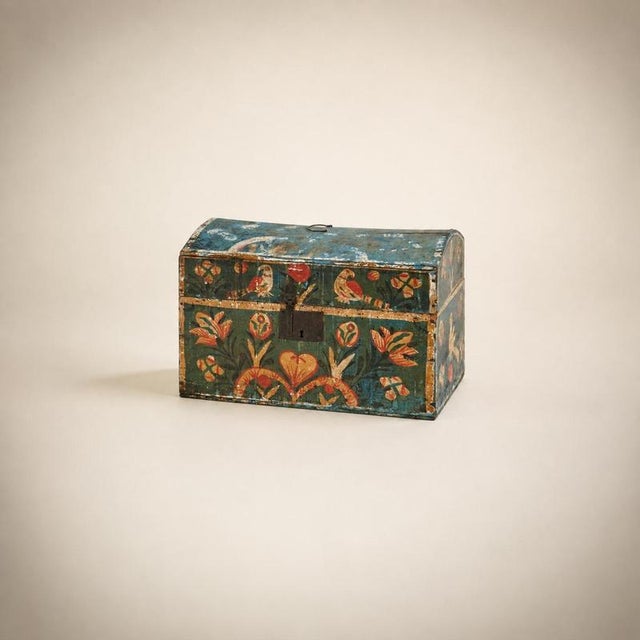 Norman Folk Art Wedding Boxes, France, 1890, Set of 6 For Sale - Image 3 of 9