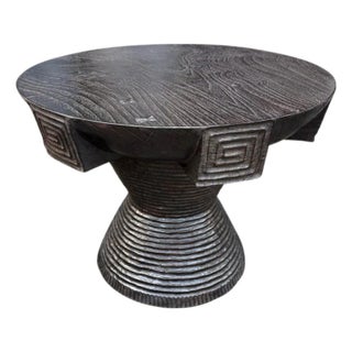 Andrianna Shamaris Impressive Century Old Side Table For Sale