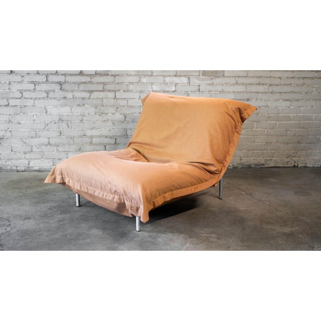 Ligne Roset 'Calin' Louge Chair and Ottoman by Pascal Mourgue, 1990s - A Set For Sale In Boston - Image 6 of 16