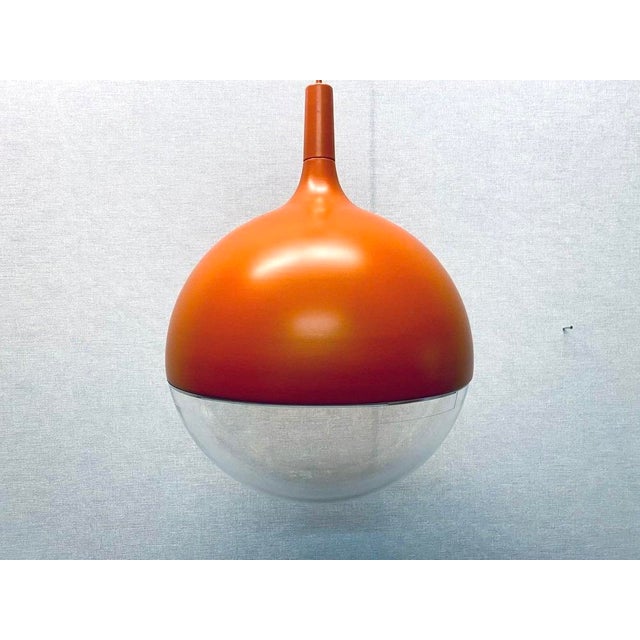 Vintage Space Age Orange Väster Pendant Light by Knut Hagberg for Ikea, Sweden For Sale - Image 14 of 15