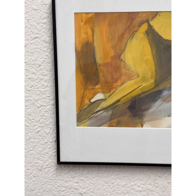 Plastic Artist Signed "Roots" Acrylic Painting Framed, Circa 2003 For Sale - Image 7 of 12