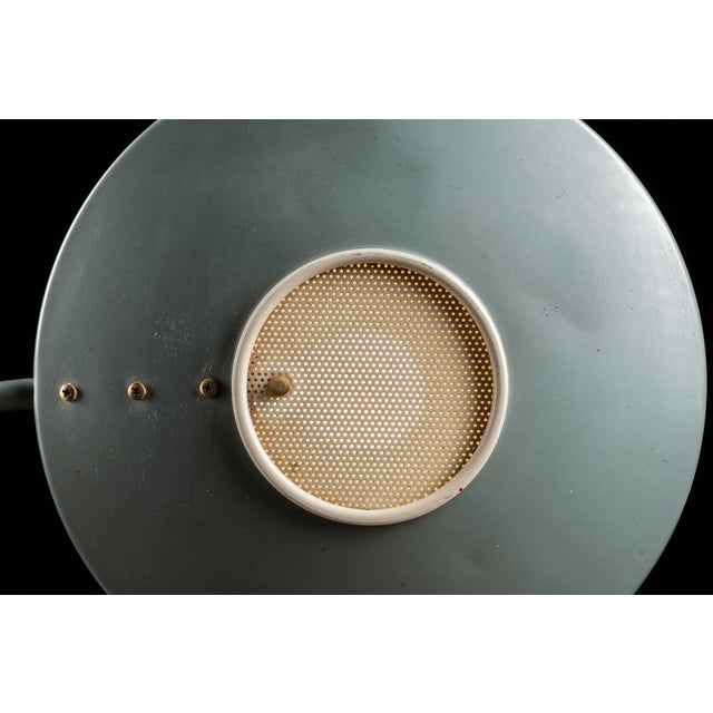 Space Age Adjustable "Model 2008" Flying Saucer Desk Lamp in Blue by Dazor For Sale - Image 12 of 13