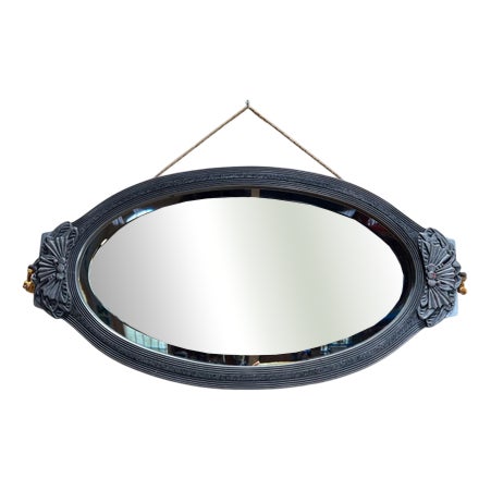 Art Nouveau Style Mirror in Wood Frame For Sale