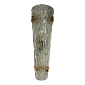 Large a French Arlus 1950s Glass Mid Century Wall Lamp