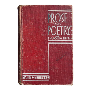 1940 Prose and Poetry for Enjoyment Art Deco Vintage Book