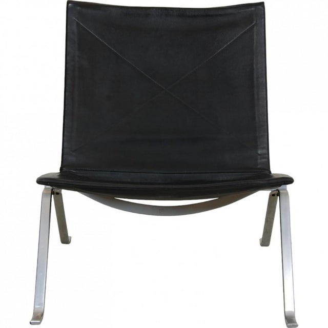 Pk22 Chair in Black Leather by Poul Kjærholm for Kold Christensen, 1970s For Sale - Image 14 of 14