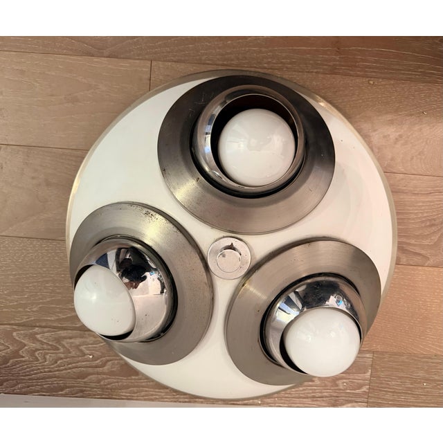 1950s Mid Century Modern Arredoluce Directional 3 light Flush Lamp For Sale - Image 15 of 18