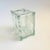 Vintage Frosted Flower Glass Block Vase For Sale In San Francisco - Image 6 of 10