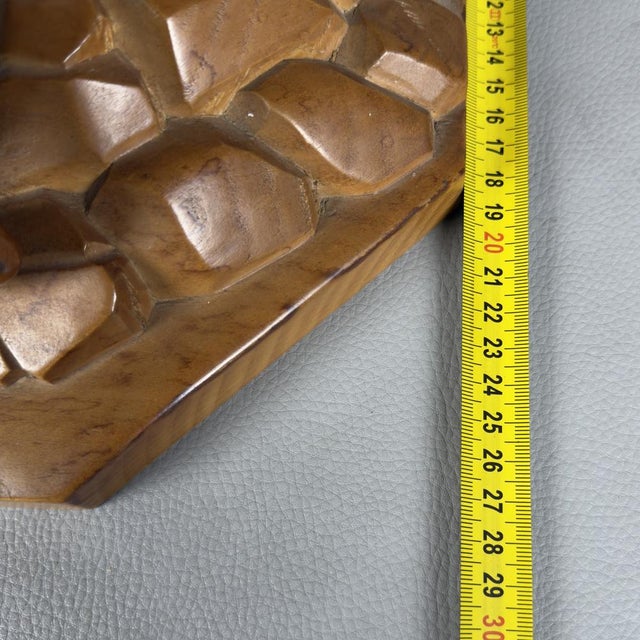 Art Deco Style Carved Wood Sculpture Group from Scurati, 1950s For Sale - Image 16 of 17