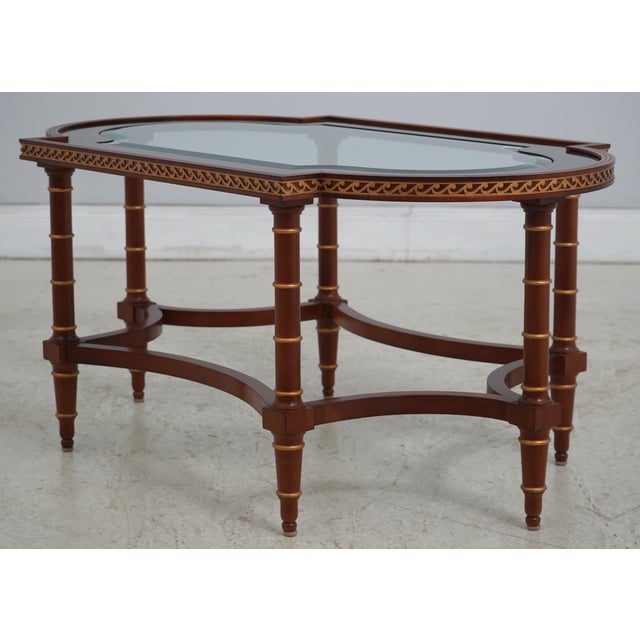 Age: Approx. 20 Years Old Details: Stunning Paint Decorated Details Gold Accents Beveled Glass Top High Quality...