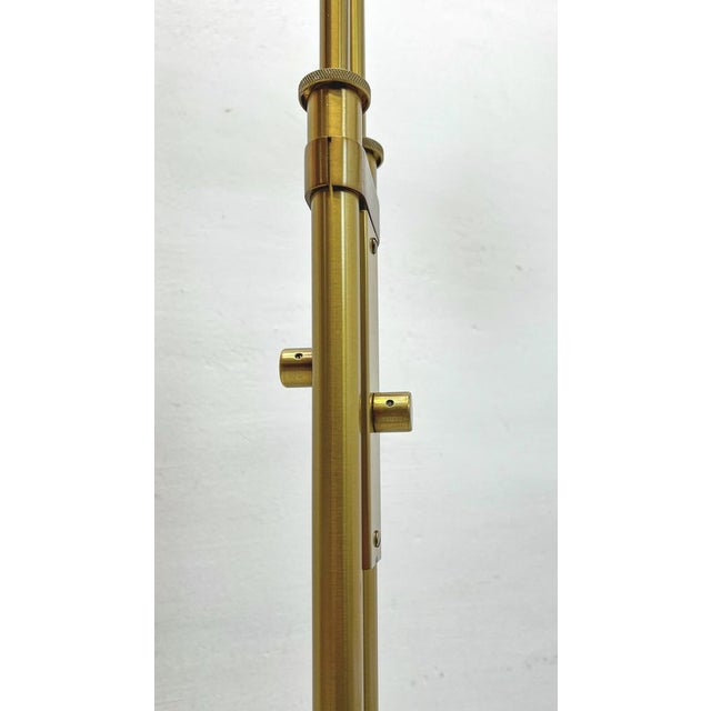 Vintage Brass Twin Double Holtkotter Floor Lamp, 1970s For Sale - Image 14 of 16