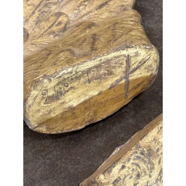 Mid 20th Century Pair of VIntage Carved and Giltwood WIngs For Sale - Image 5 of 6