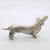 Silver Vintage Italian Handmade Genuine Silver Large Dachshund Dog Detailed Figurine For Sale - Image 8 of 10