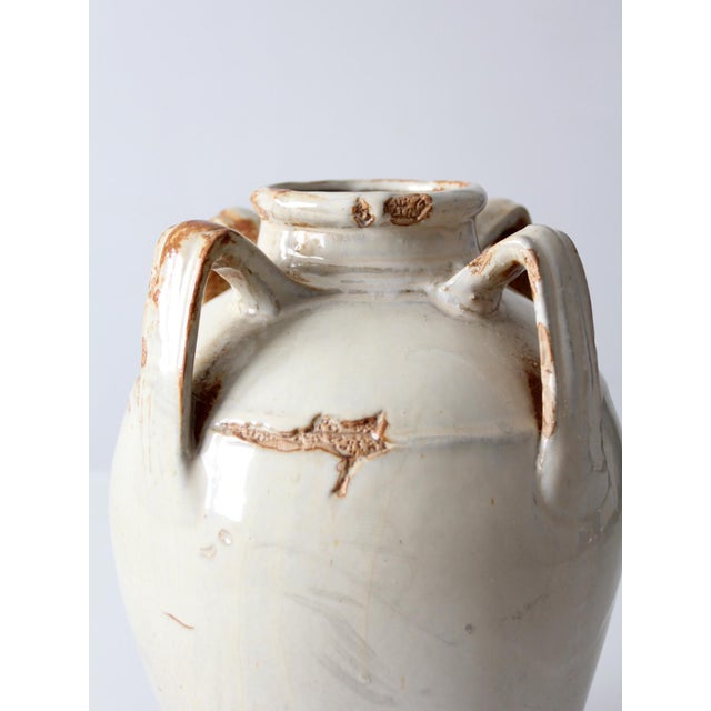 Contemporary Vintage Handmade Studio Pottery Amphora Vase For Sale - Image 3 of 16