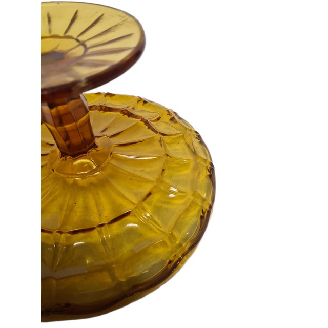 Cake Bowl on Stand from Ząbkowice Glassworks, 1970s For Sale - Image 17 of 18
