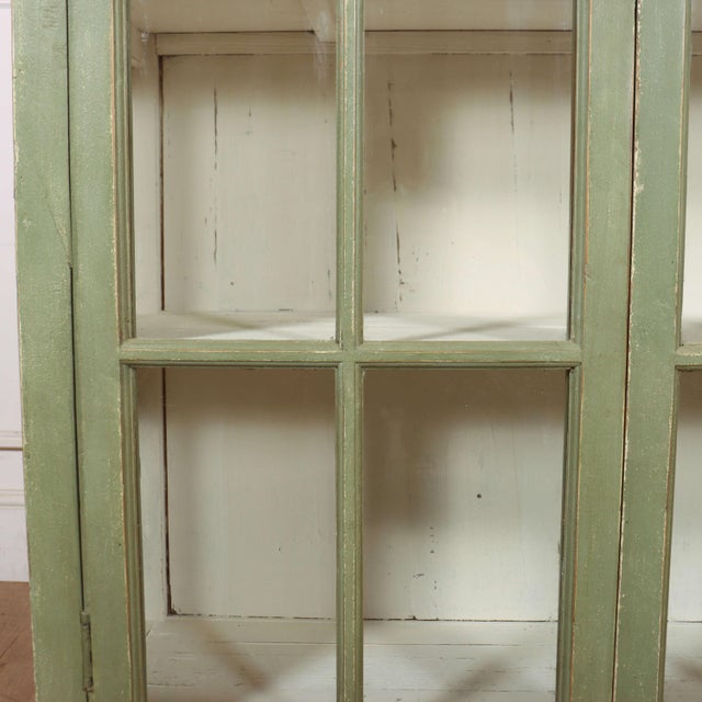 19th Century English Glazed Display Cabinet, 1890s For Sale - Image 6 of 12