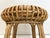 1950s Mid-Century French Woven Bamboo Rattan Stool, 1950s For Sale - Image 5 of 13