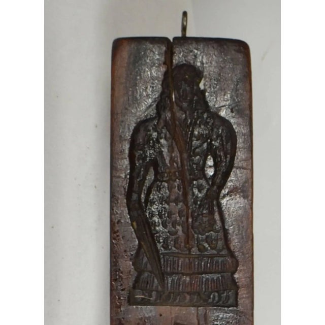 Folk Art Double Sided Wooden Gingerbread Mold For Sale - Image 3 of 6