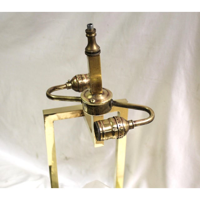 Mid-Century/Modern Rock Crystal Lamp Hi-polished Brass . LED base For Sale - Image 16 of 18