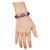 Bochic "Capri" Vintage Ruby & Multi Color Fancy Sapphires Cuff Set 18K & Silver For Sale - Image 10 of 11