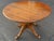 Vintage Ethan Allen Round Pedestal Dining Table With One Leaf For Sale - Image 12 of 12