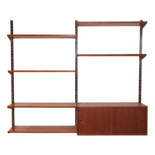 Teak Wall System by Kai Kristiansen for Fm Mobler, 1960s For Sale