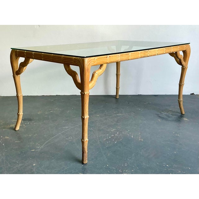 Vintage Boho Carved Laurel Leaf Dining Table For Sale In West Palm - Image 6 of 12