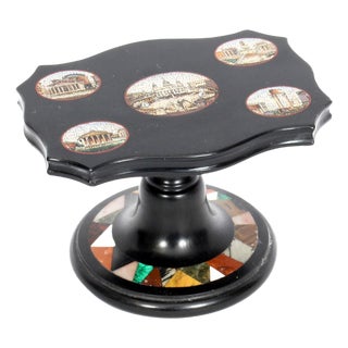 Italian Vatican Grand Tour Micro-Mosaic Marble Desk Weight, 19th Century For Sale