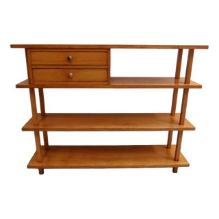 Vintage Open Bookcase in Wood, 1950s For Sale