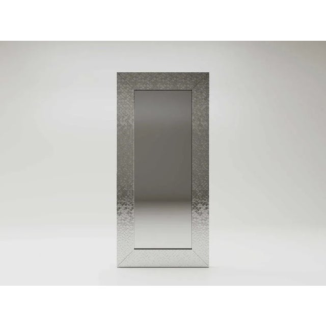 Diamante Mirror by Andrea Bonini Limited Edition Dimensions: D 6 x W 120 x H 240 cm. Materials: Galvanized steel and...