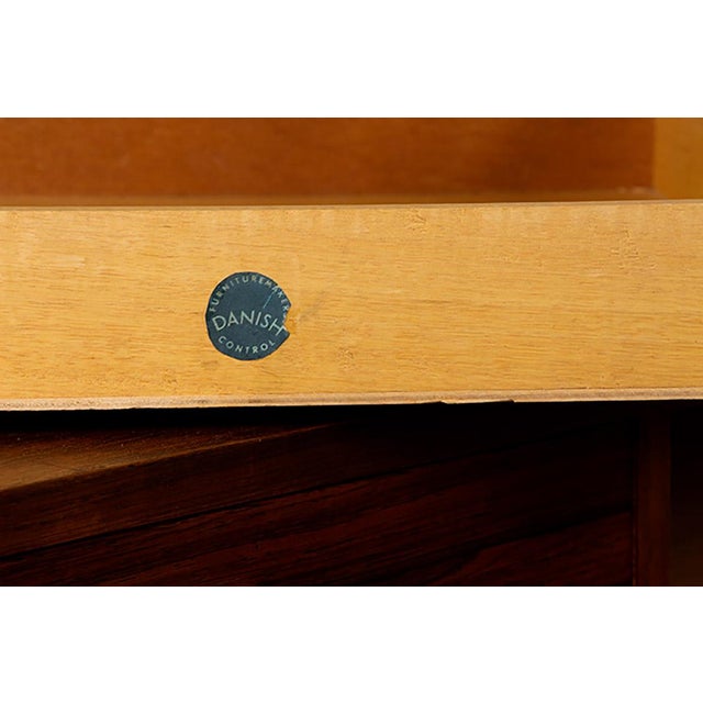 Small Danish Rosewood Chest of Drawers, 1960s For Sale - Image 3 of 13