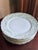 Limoges, France Late 19th Century Elite Works Limoges France Porcelain Dinner Plates Green Floral Garland Scalloped Edge, 7 For Sale - Image 4 of 11