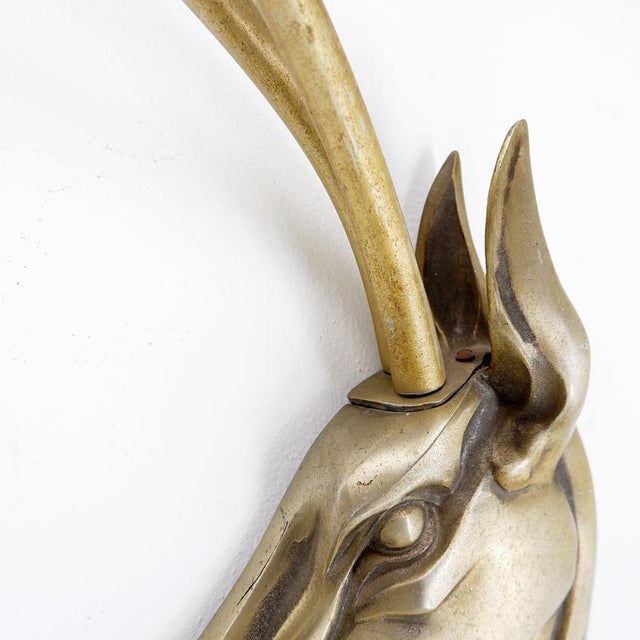 Modernist Anodized Aluminum Gazelle Wall Sculpture by Pendergast, 1960s For Sale - Image 11 of 14
