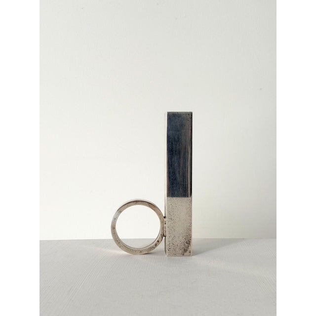 Art Deco Minimal Silver Vase by Arthur Price, England, 1930 For Sale - Image 6 of 6
