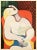 An excellent vintage period full-color print after Cubist painting "Le Rêve" (Dream, 1943) by Pablo Picasso. Printed in...