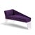 Haziza Mid Century Lucite and Upholstered Sculptural Chaise Lounge Settee For Sale - Image 9 of 9