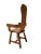 Wood Brutalist Oak Dining Room Chairs from Kunstmeubelen de Puydt, Belgium, 1970s, Set of 6 For Sale - Image 7 of 16