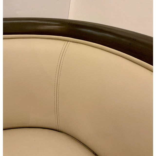 Modern Currey & Co. Modern Stone Leather Mira Club Chair For Sale - Image 3 of 7