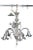 Early 20th Century Arms Chandelier in Murano Glass, Venice For Sale - Image 5 of 6