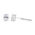 Contemporary 14K White Gold 1/2 Cttw Lab Grown Oval Solitaire Diamond Stud Earrings For Sale - Image 3 of 5