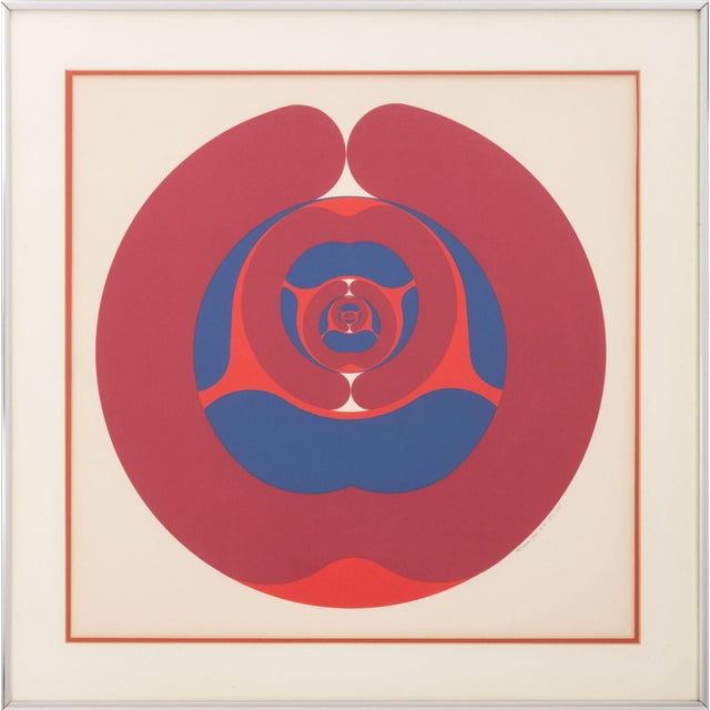 Ronald Abram (Dutch/American, 1938-1999), Infinitesimale Constantes, Silkscreen in Colors, 1970, signed in pencil and...