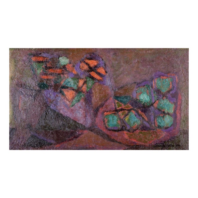 Sven Olof Jakobsson, Abstract Still Life, Oil on Canvas For Sale