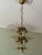 Large White Swirled Murano Chandelier with Marbled Pattern For Sale - Image 14 of 15