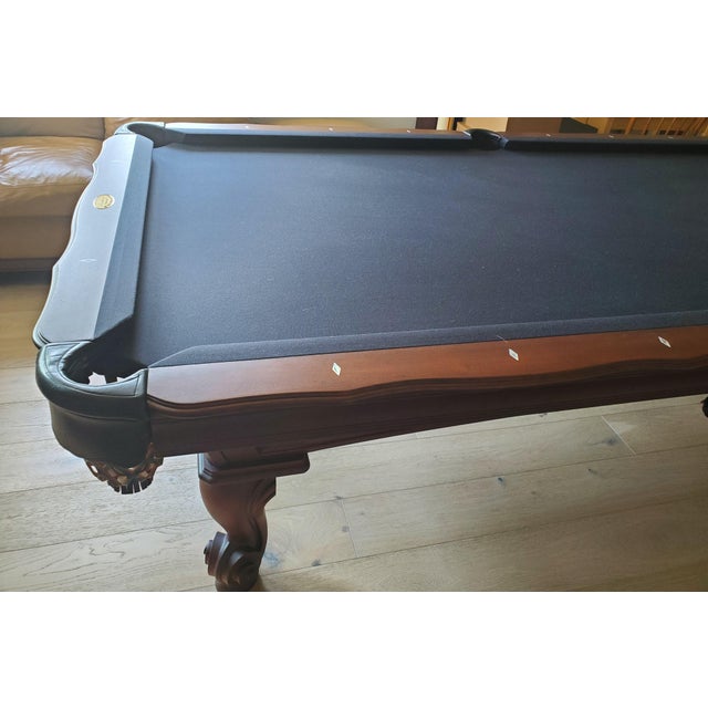 Wood Olhausen Santa Ana Slate Pool Table in Jatoba Wood For Sale - Image 7 of 10