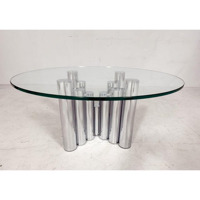 Sculptural Coffee Table in Chrome by Marco Zanuso, Italy, 1970s For Sale - Image 9 of 9