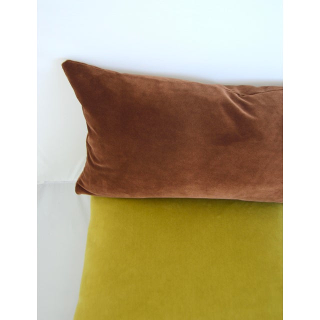 FirmaMenta Italian Burnt Orange Velvet Lumbar Pillow Chairish
